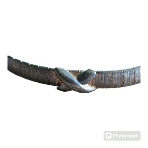 Vintage Italian Silver X's 7" Bracelet